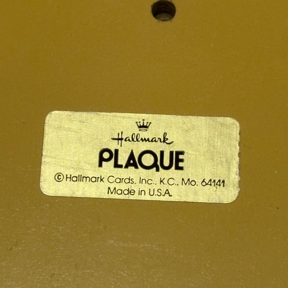 Vintage Hallmark Plaque - Picture 4 of 7